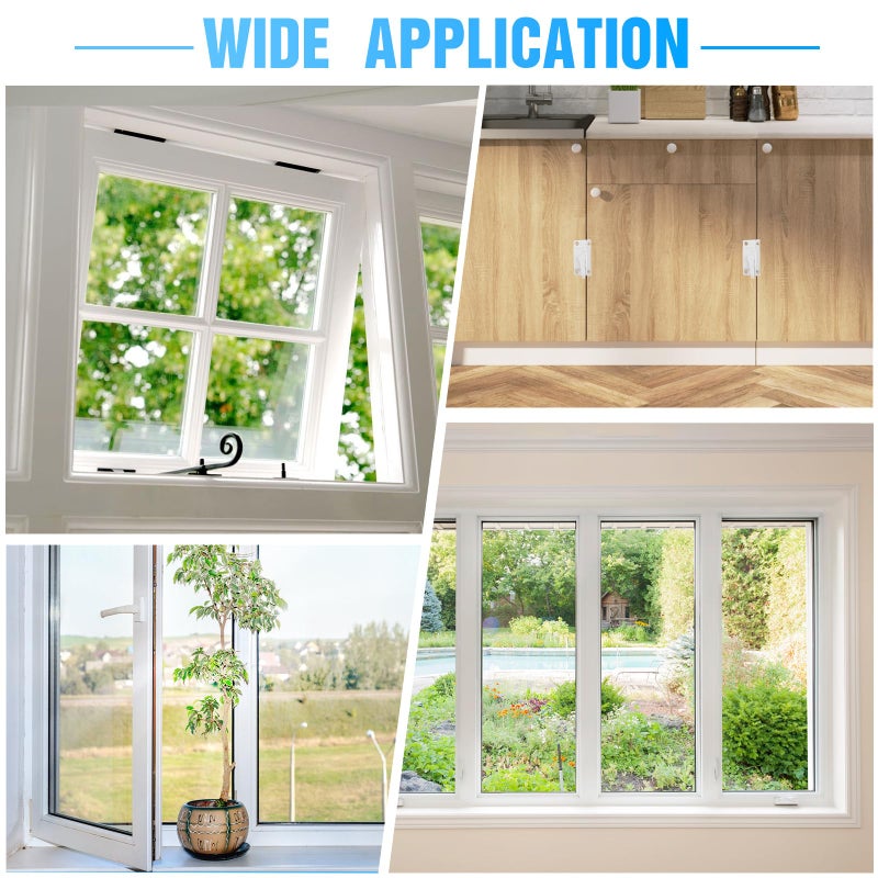 HIMOMO Window Sash Locks, 10 Pack Cam Action White Window Locks, Window Latches with Keeper Diecast, Sliding Window Parts, Replacement Sash Locks for Sliding Windows Double Hung Windows - Image 5